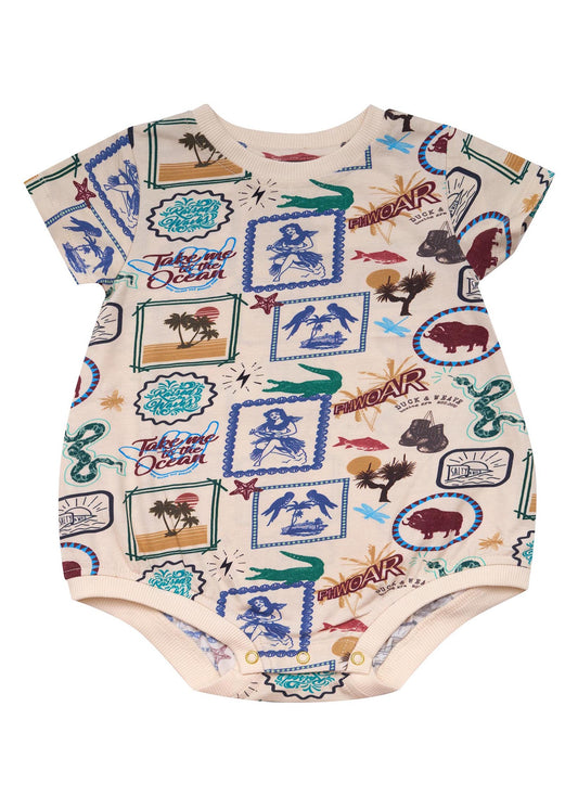 Indi Romper-Adventure Print