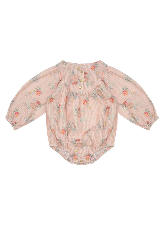 Ruth Romper-VoVo Pink Country Garden