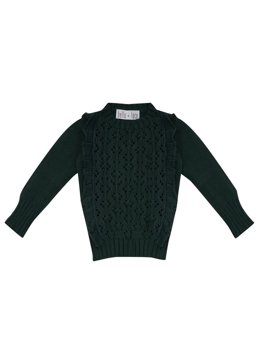 Waratah Jumper-Deep Moss