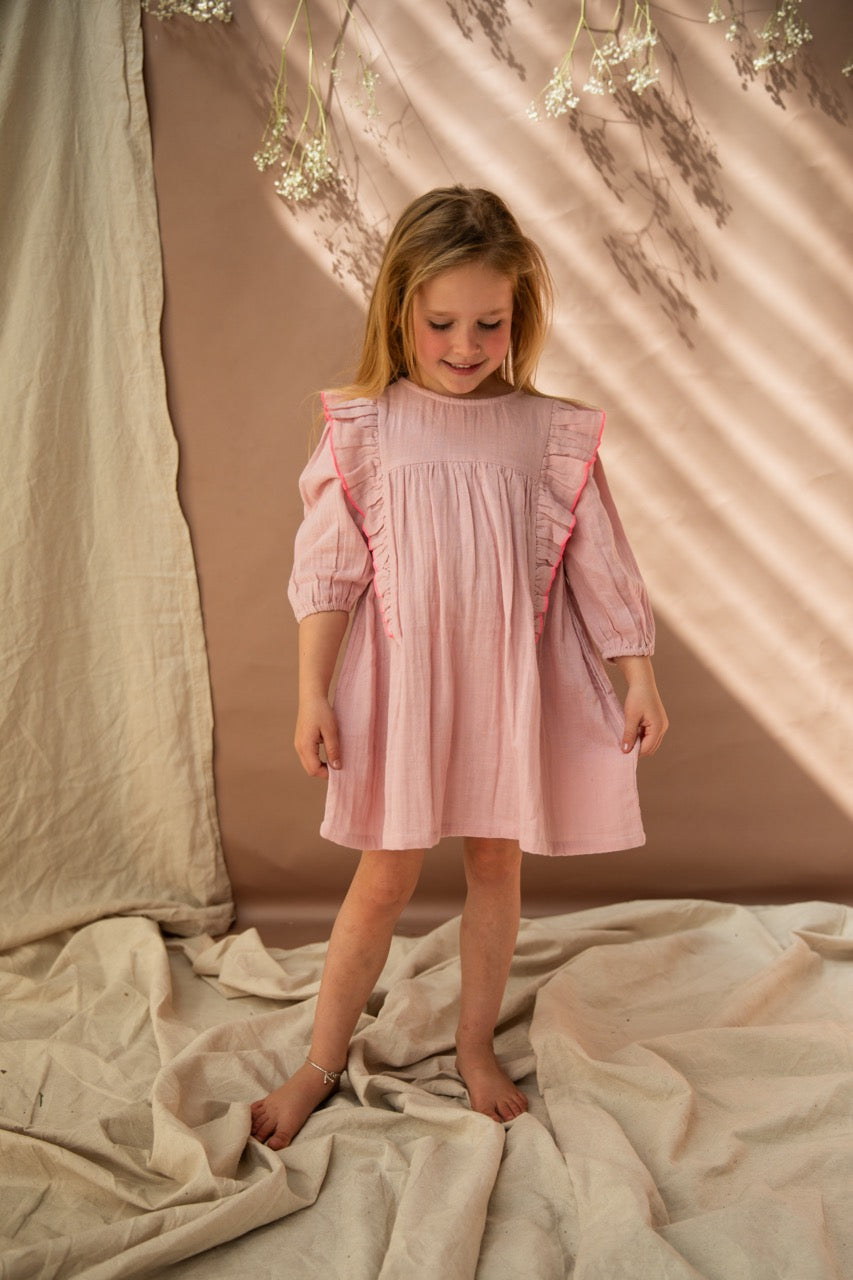 Agatha Dress-Pink Lady Apple