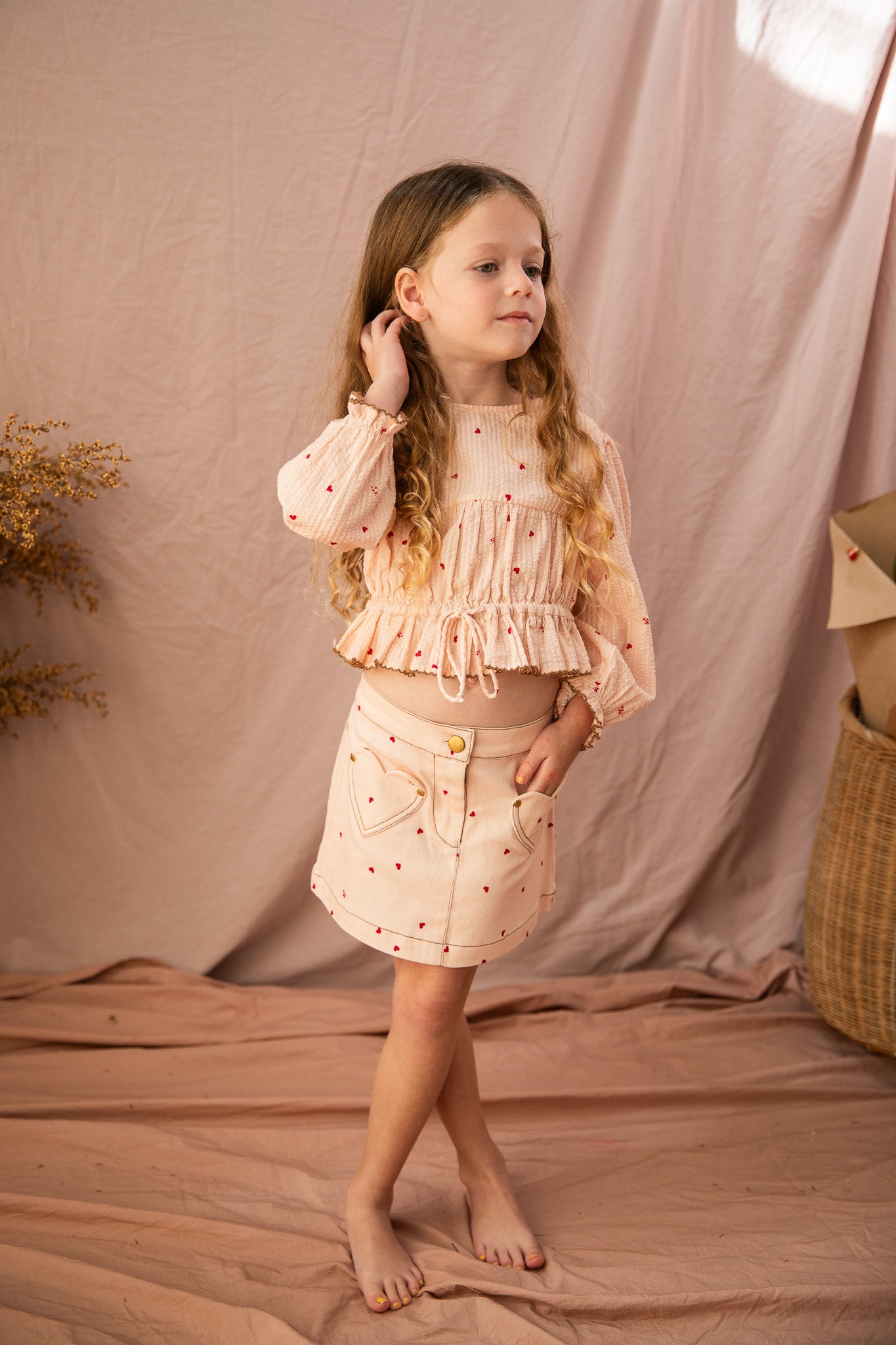 Aimee Top-Piggy Pink Love Bug