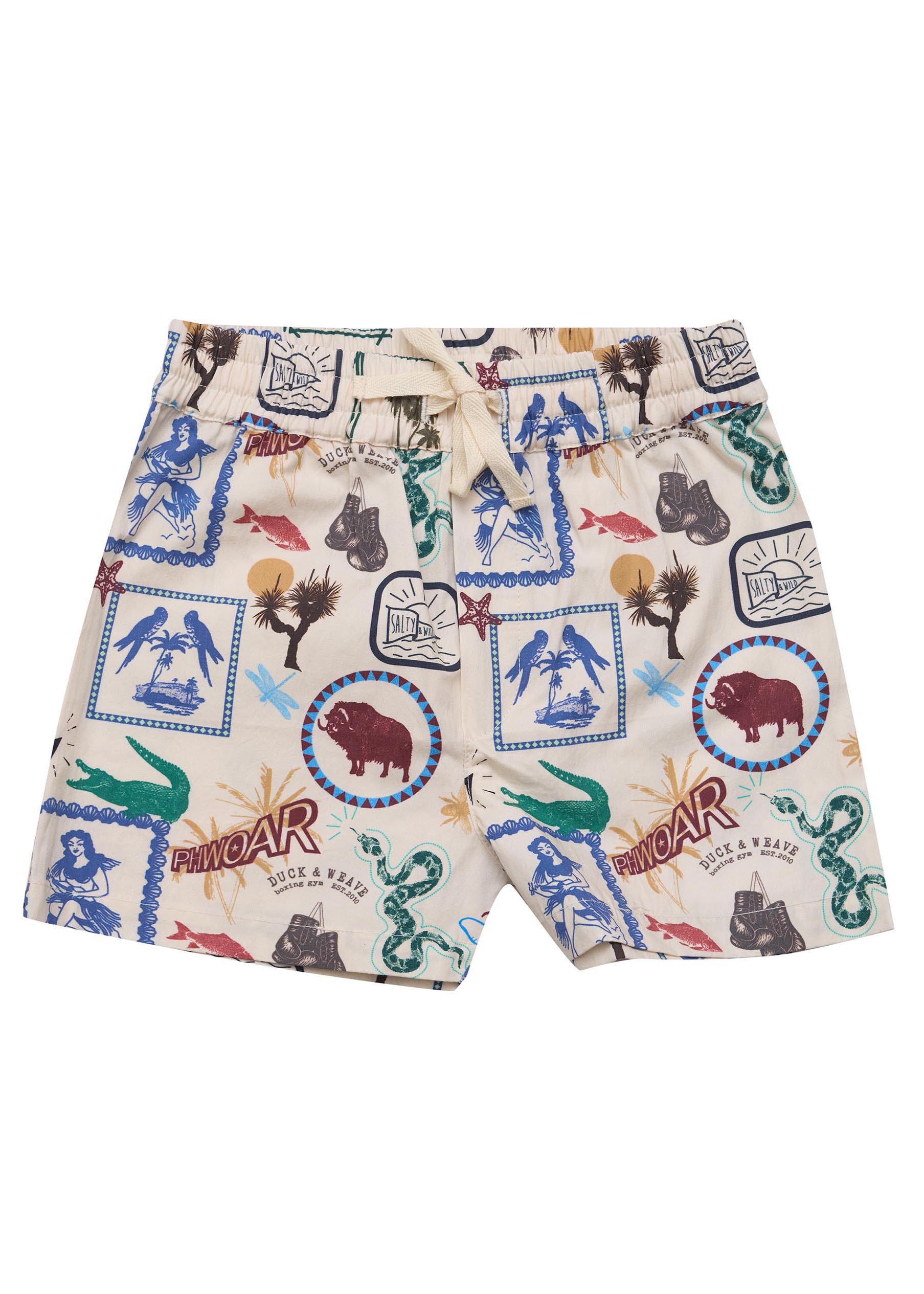 Archie Shorts-Adventure Print – Bella and Lace