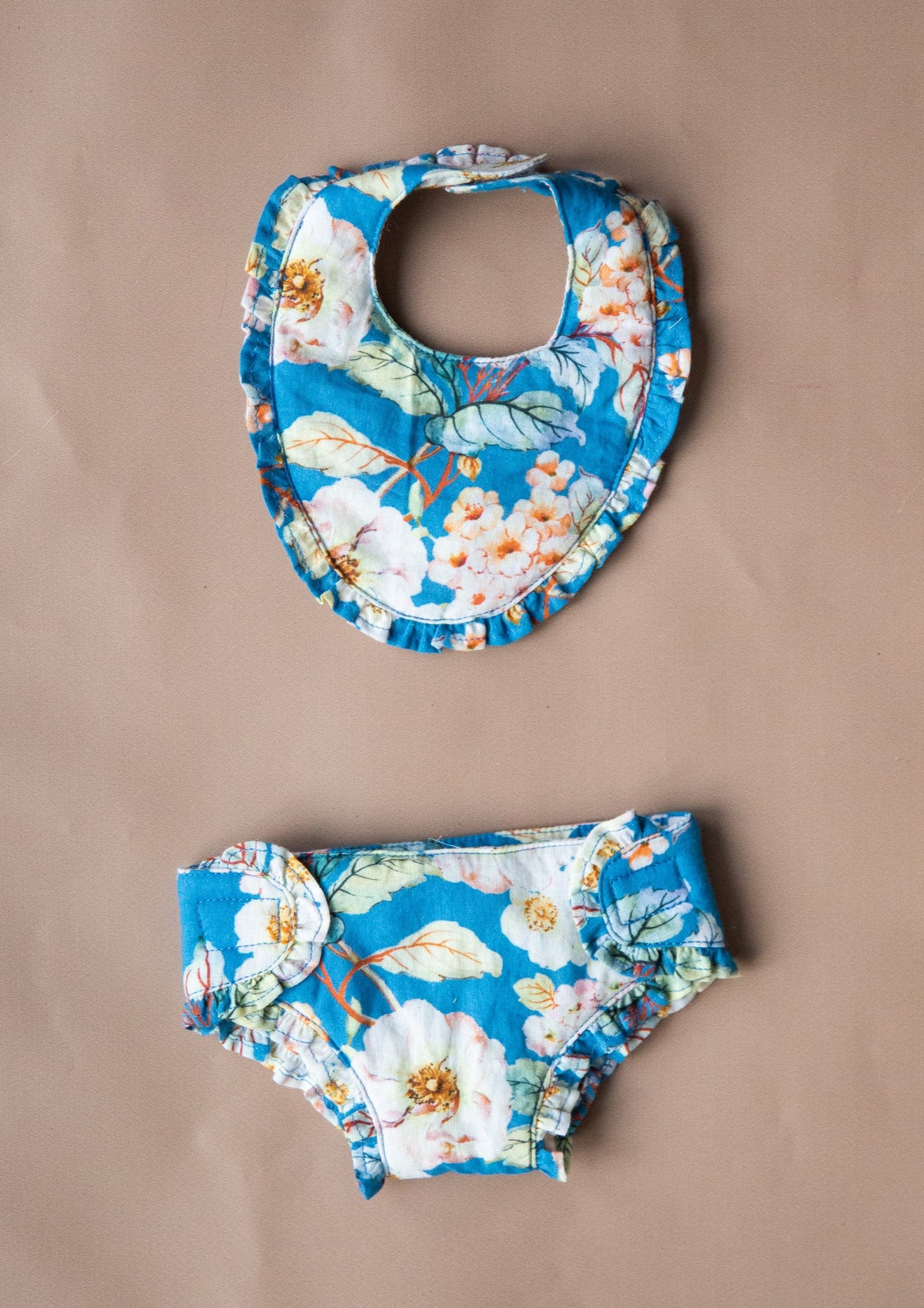 Baby Doll Bib Set - Moroccan Blue