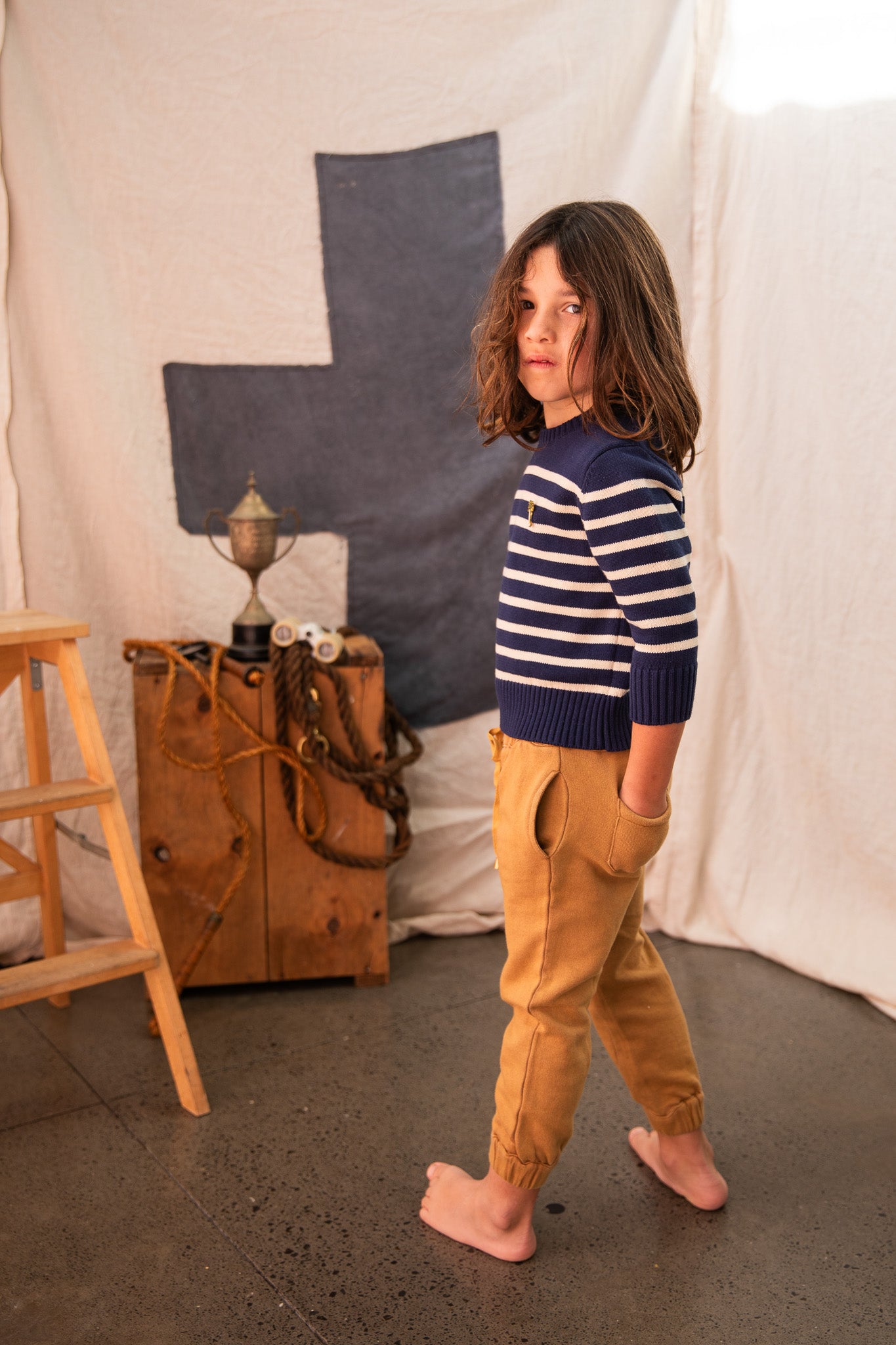 Coco Jumper-Navy/Cream
