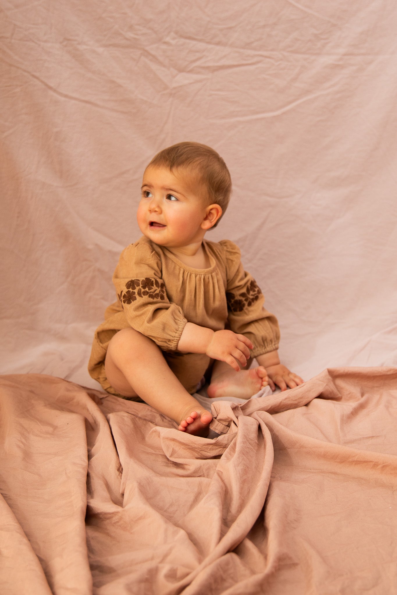 Dandy Romper-Caramel Slice