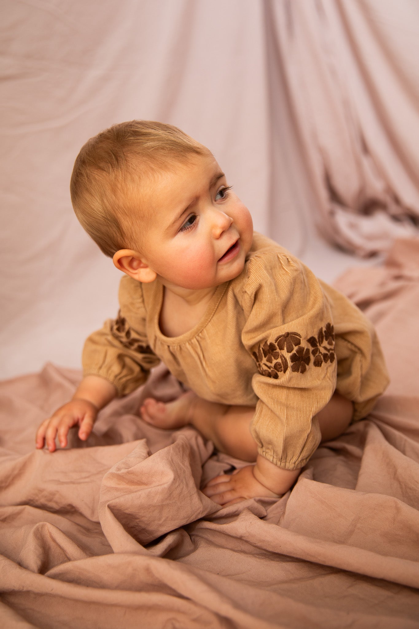 Dandy Romper-Caramel Slice