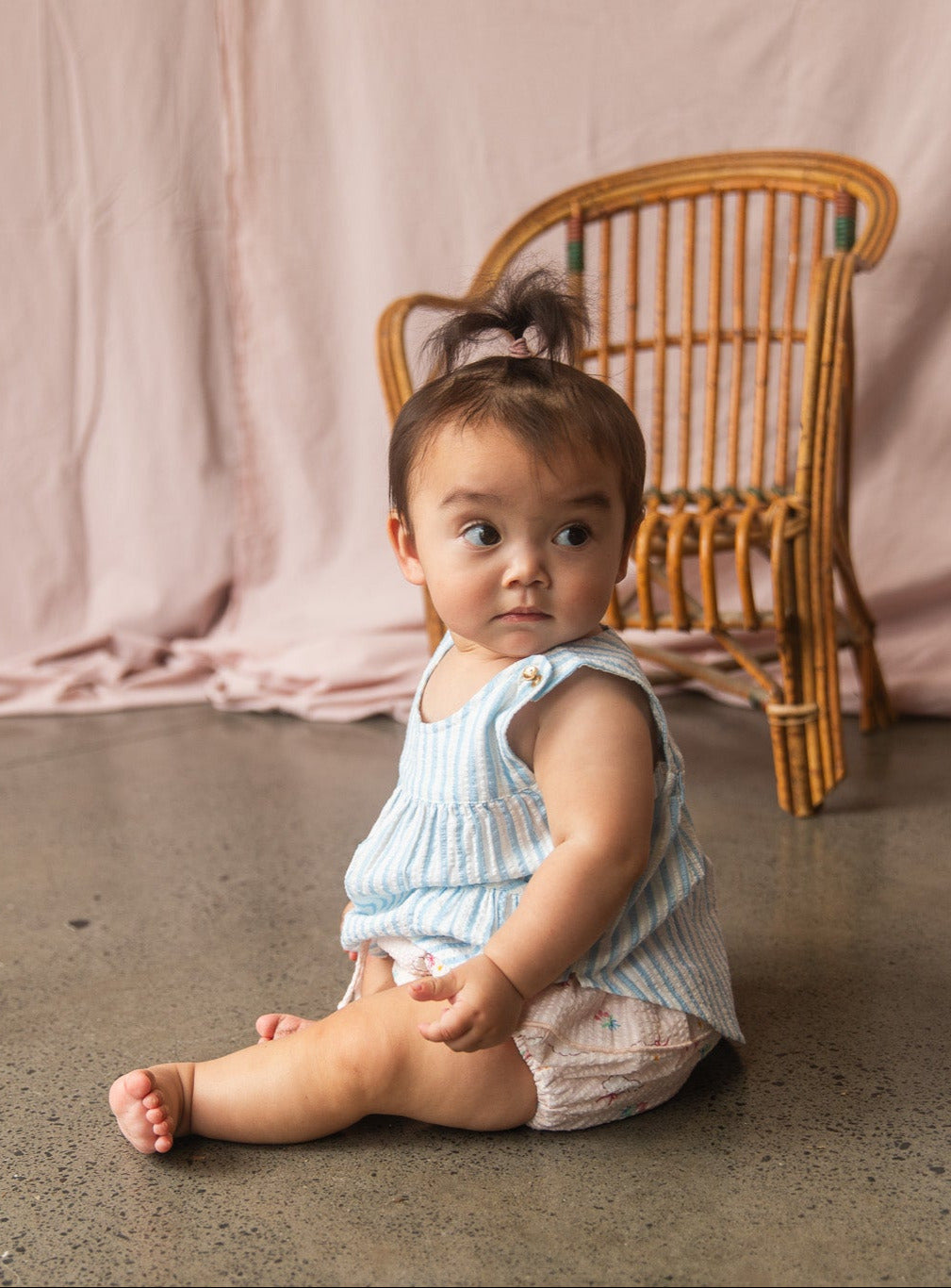 Emmie Top-Stripe Print