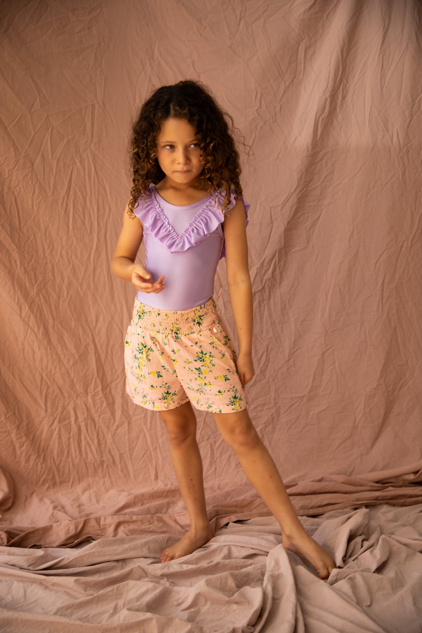 Lyla Shorts-Picnic Blooms