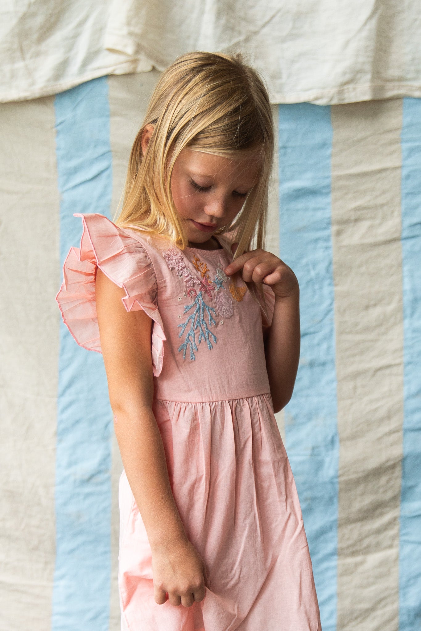 Madelyn Dress-Pink Coral