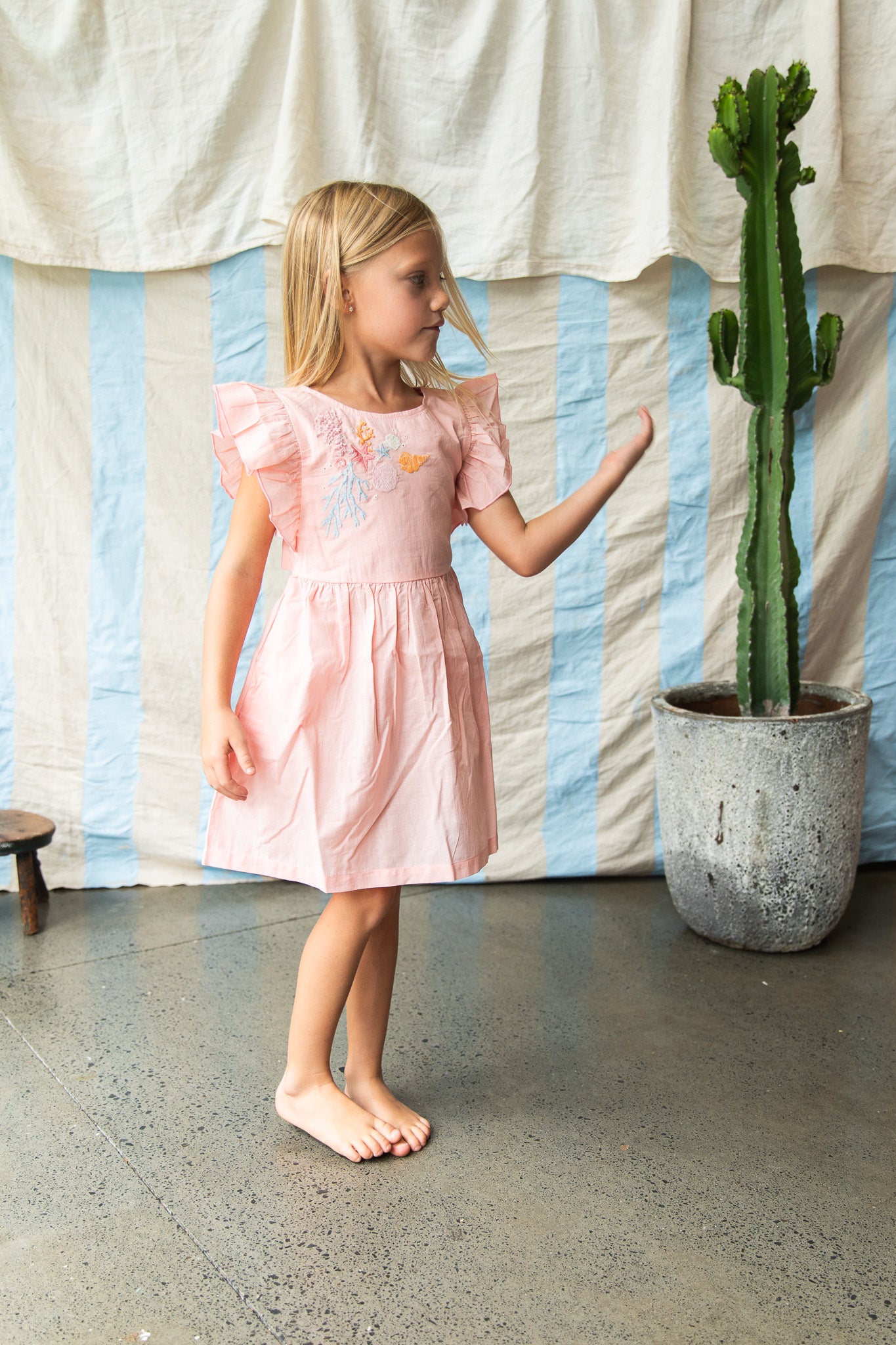 Madelyn Dress-Pink Coral
