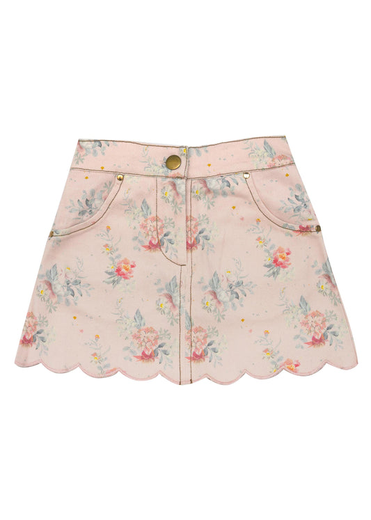 Willow Skirt-VoVo Pink Country Garden