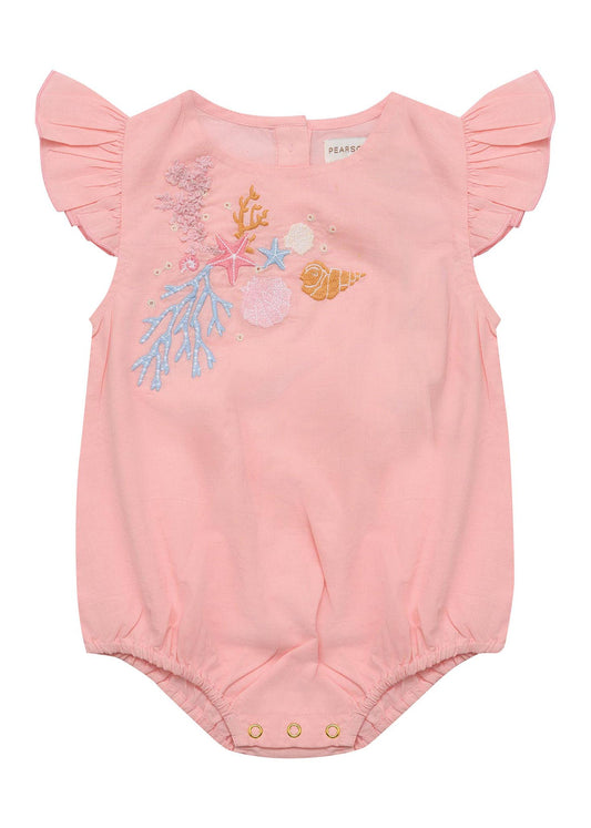 Yasmin Romper-Pink Coral
