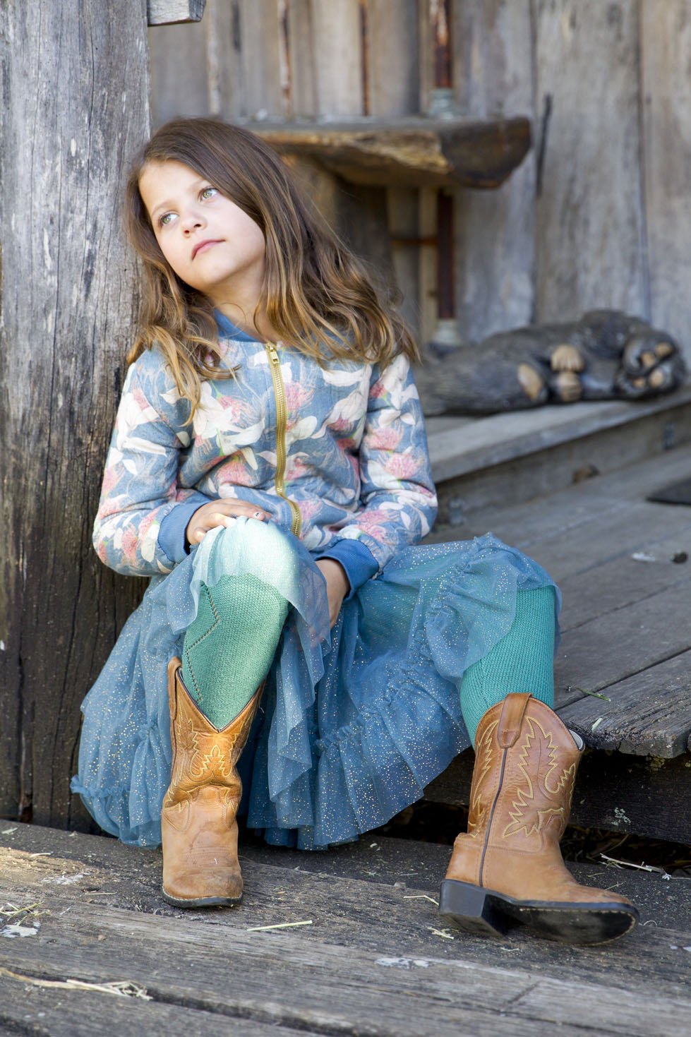Knitted Leggings- Green Hills