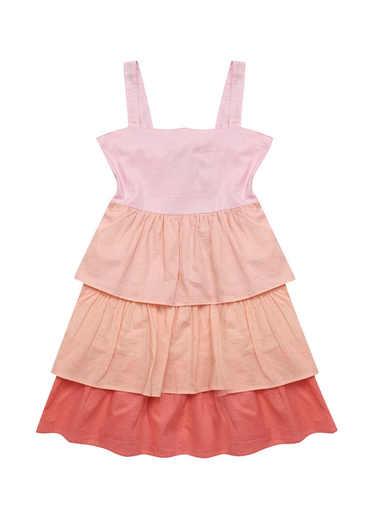 Claire Dress-Apricot Blush