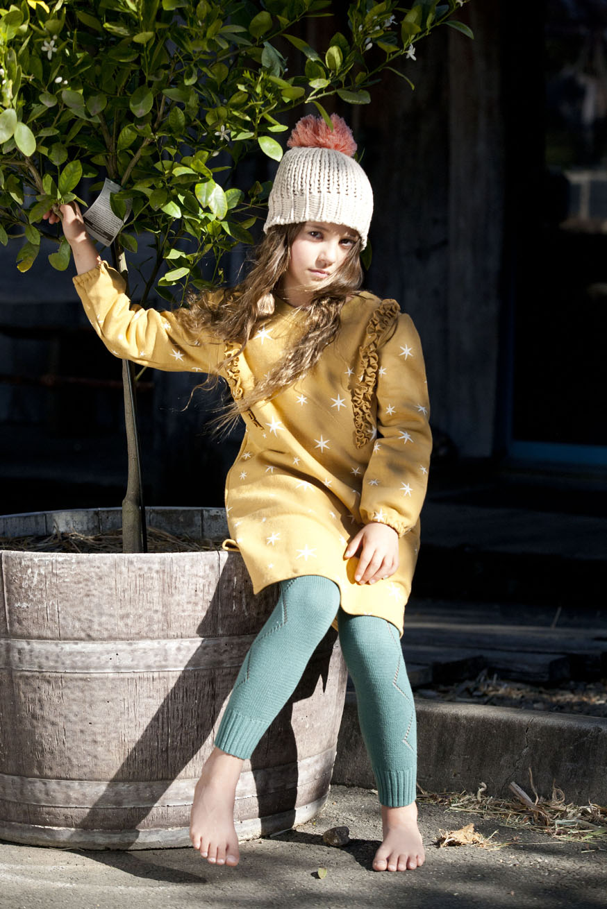 Knitted Leggings- Green Hills
