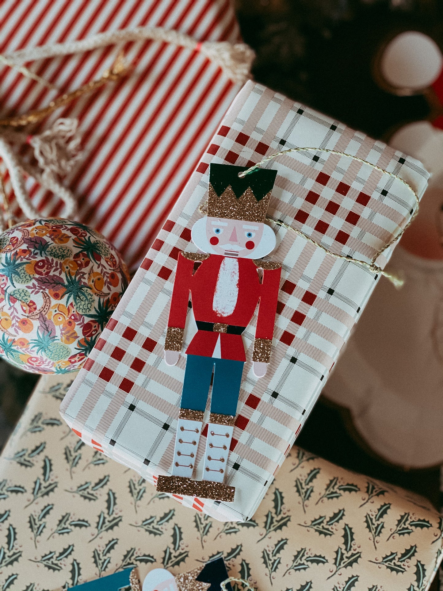 Metallic Nutcracker Gift Tags
