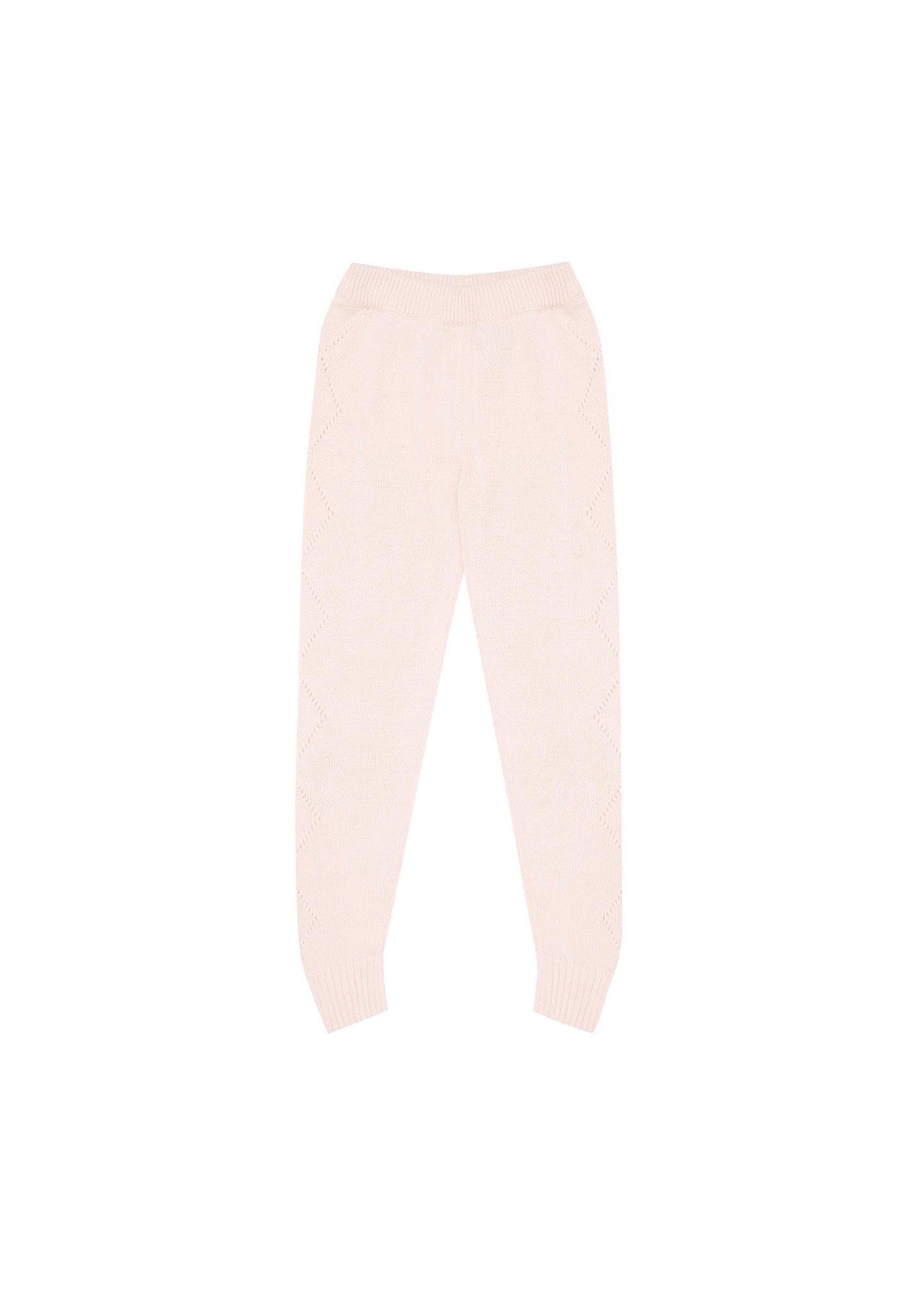 Knitted Leggings - Pink Rose