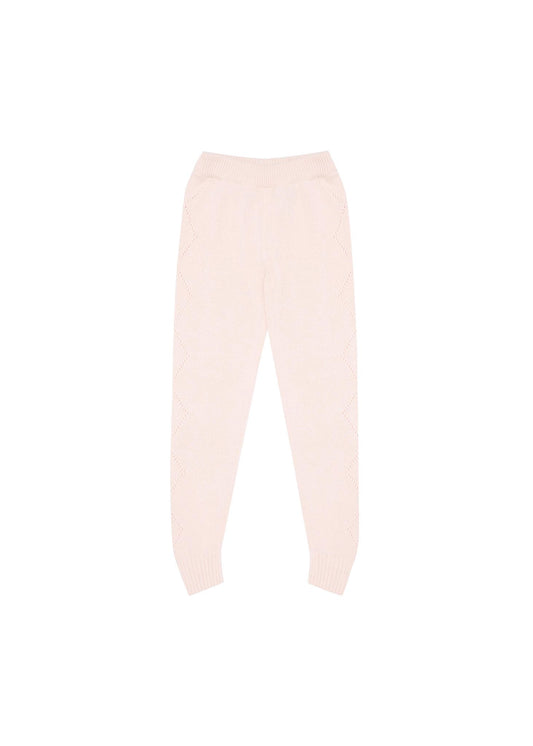 Knitted Leggings - Pink Rose