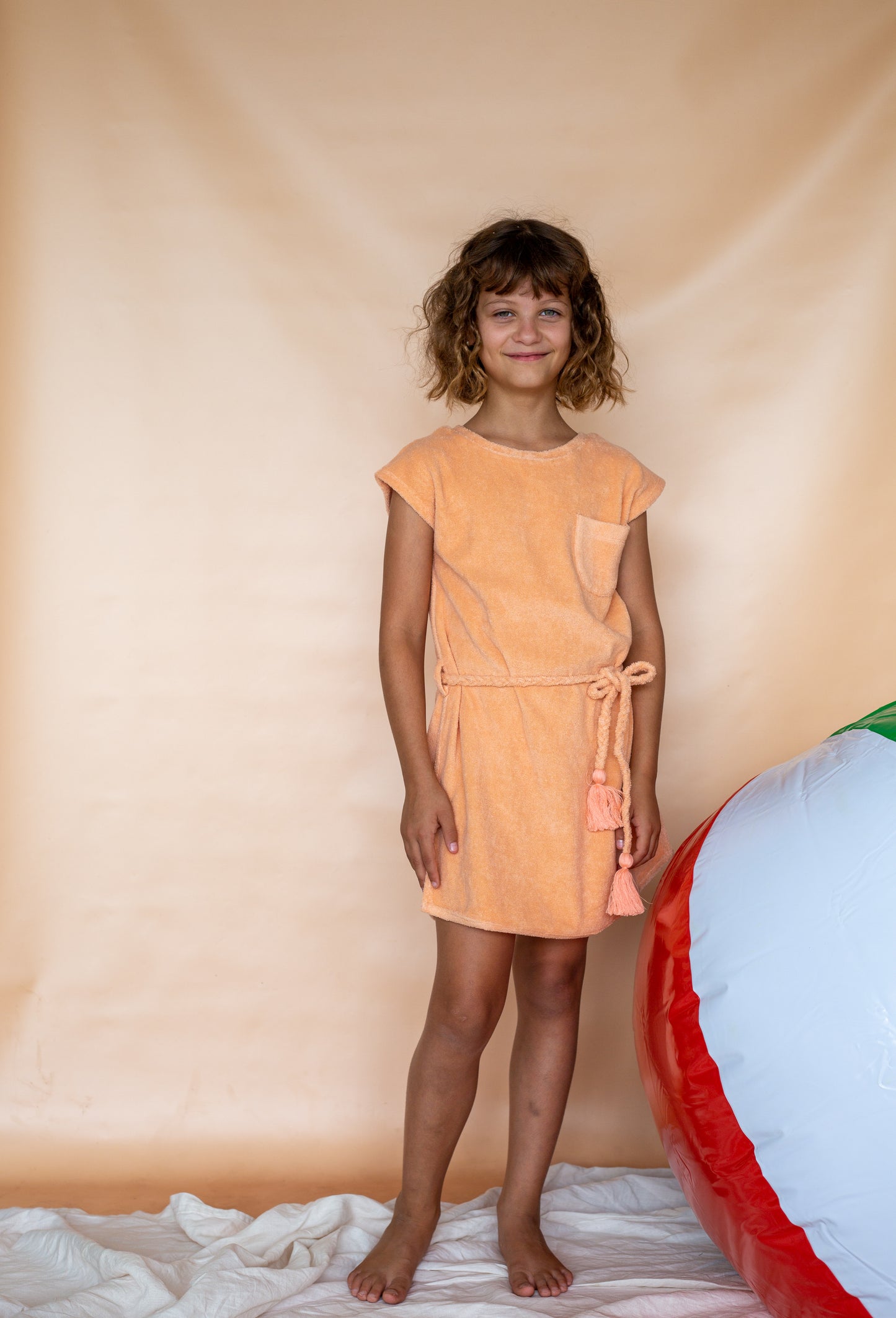 Miami Terry Dress - Peach Nougat