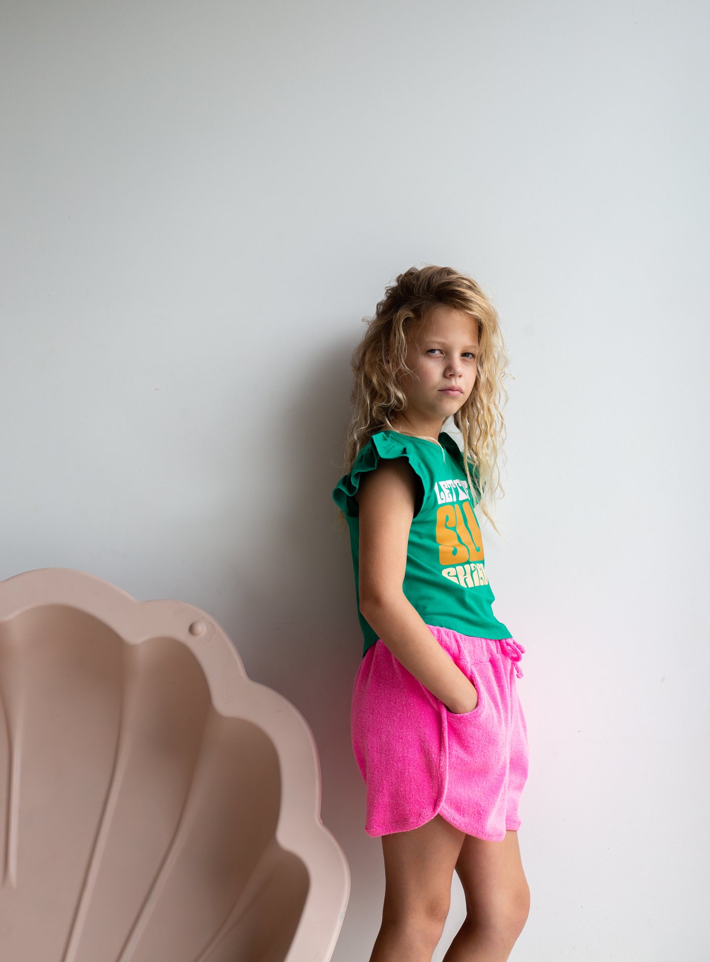 Sunshine Flutter Sleeve T-Shirt - Lime Coola