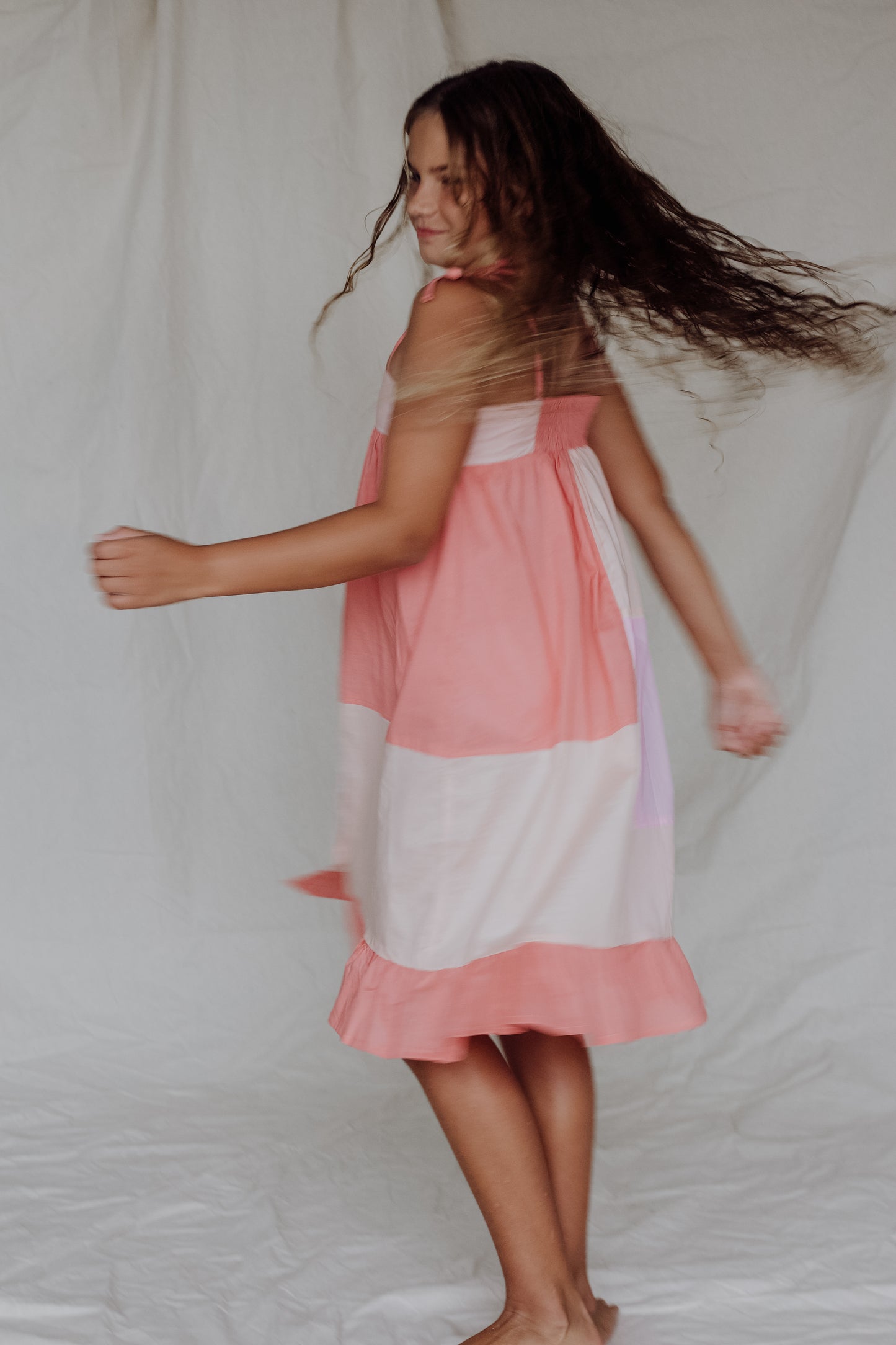Shelly Dress-Apricot Blush