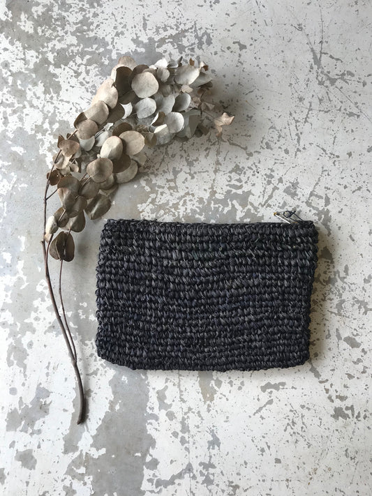Woven Clutch - Black