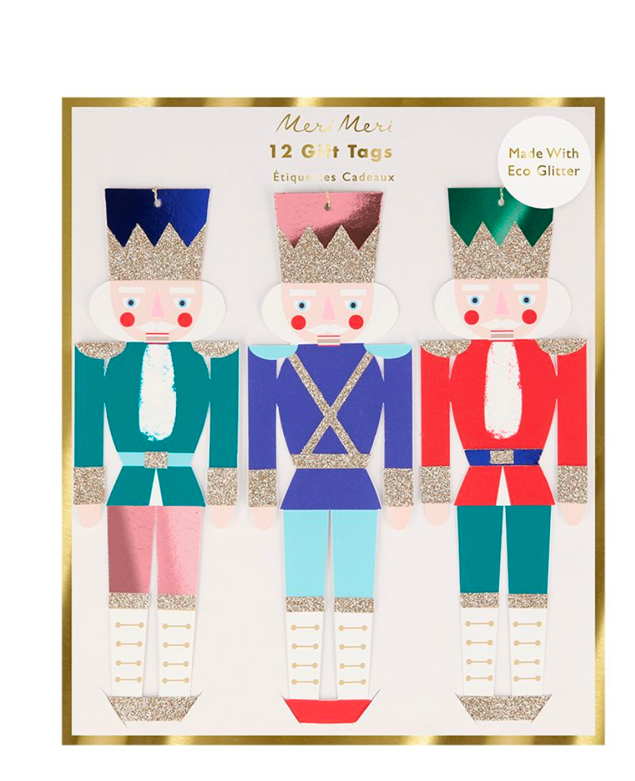 Metallic Nutcracker Gift Tags