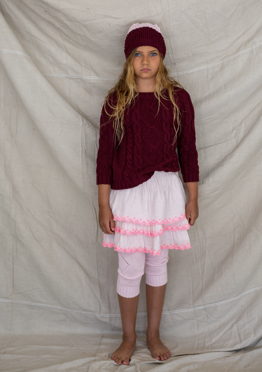 Knitted Leggings - Strawberry Smoothie
