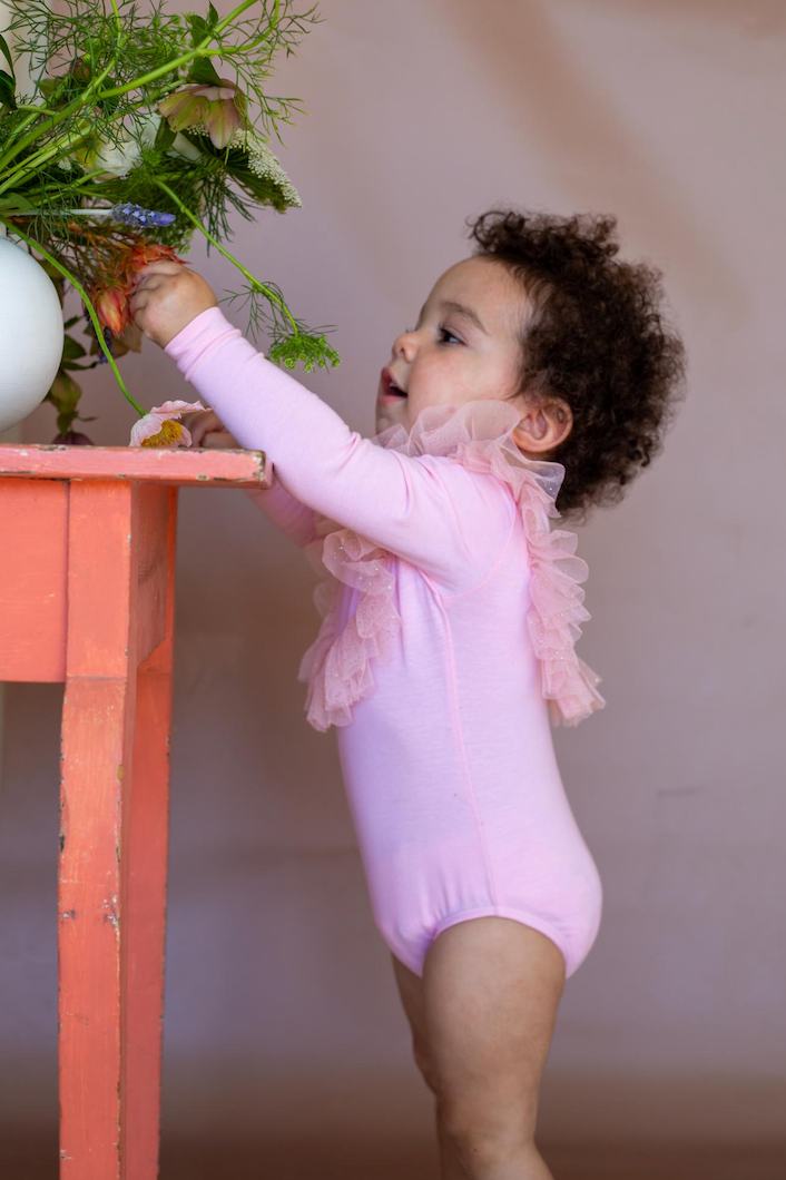 Baby Tinker Leotard - Powder Pink