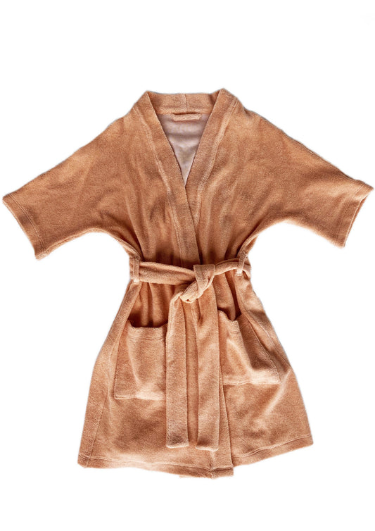 Sunday Terry Beach Robe - Peach Nougat